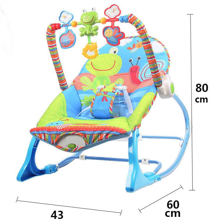 Multifunctional Baby Rocking Chair with Music and Vibration Soothing Cradle Bed