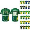 Custom Soccer Jersey Personalized Short Sleeve Shirt Breathable Fabric Team Uniform DIY Number Style Print Top