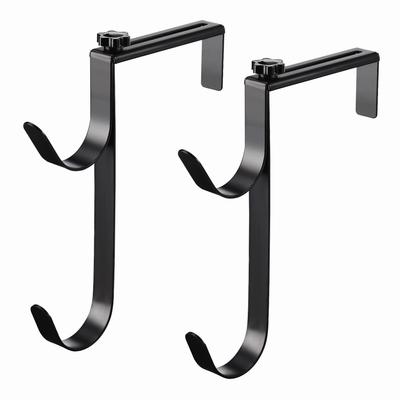 2 Piezas Gancho para Valla de Piscina Metal Resistente Ajustable Colgador para Valla de Piscina para Piscinas
