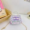 Decoration Pearl Cute Children Crossbody Bag With Chain Suitable For Daily