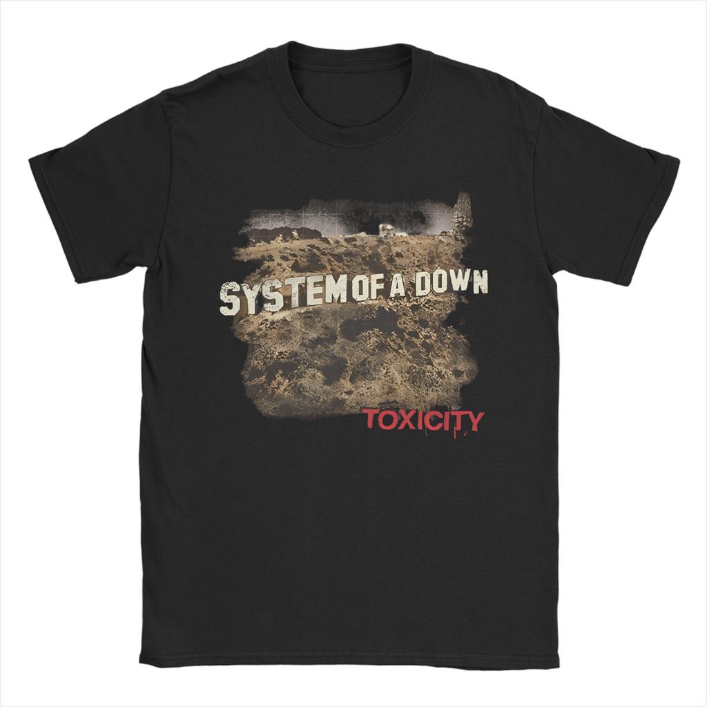 Mens TShirts System of a Down Band Mesmerize Unique Pure Cotton Tee Shirt Short Sleeve  T Shirts Crew Neck Clothing Adult
