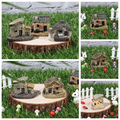 Model Toys Micro Landscape Resin House Garden Decoration Miniatures Figurines Mini Crafts