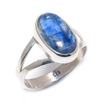 Natürlicher Blauer Kyanit Edelstein Handgefertigt 925 Massivsilber Schmuck Ring Größe 6 W5h45