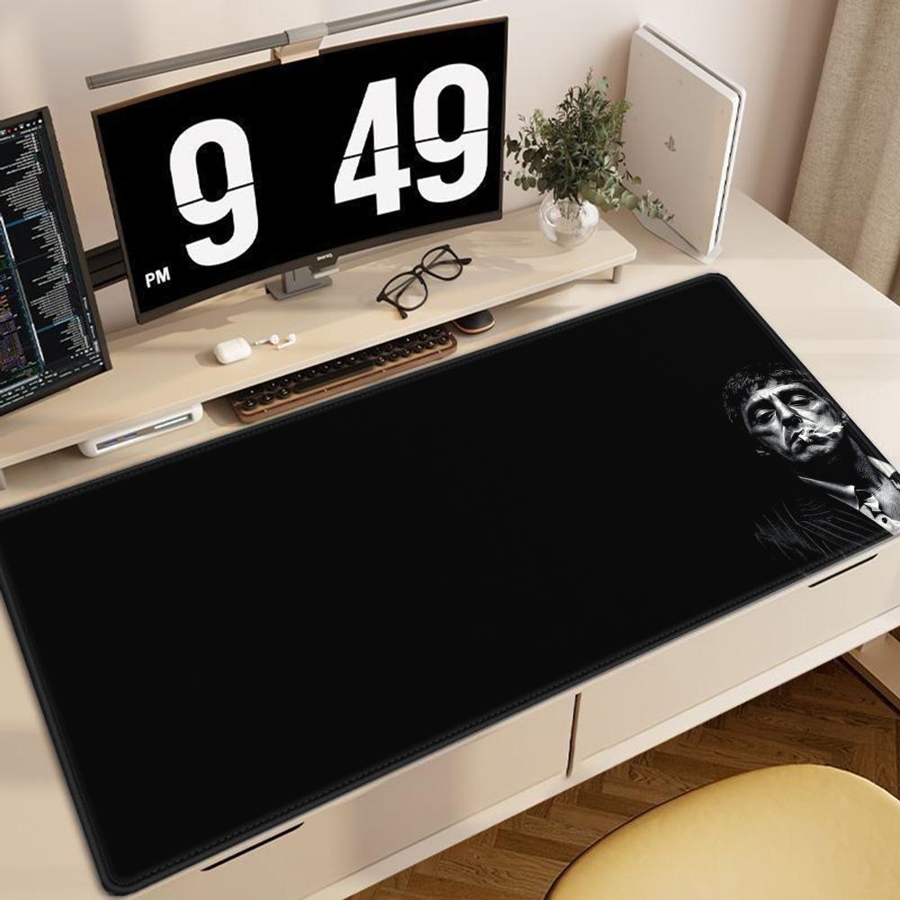 SScarface Tony Montana Mouse Pad Large Desk Mat Keyboard Ergonomic Office Rubber PC Nonslip Antifray Home Custom Best Price