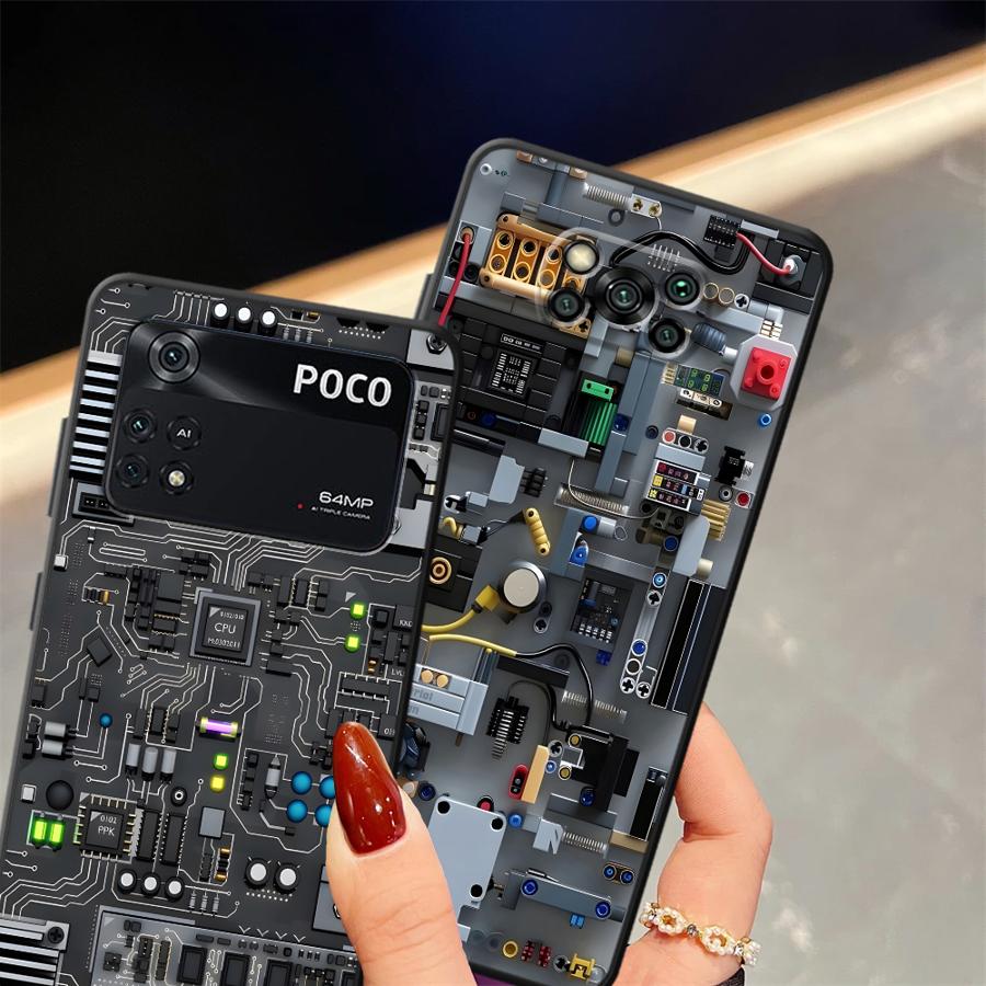 Case for Xiaomi Poco F8 X3 X4 X5 X7 Pro C50 F1 C61 M3 M4 M7 Pro C71 F3 C75 M5 Funda Phone Cover Machine Components