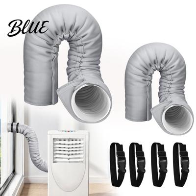 Protector Universal de Tubería de Aire Acondicionado Funda Aislante Portátil para Manguera Envoltura de Conducto de 59 Pulgadas para Mangueras de Escape Térmico Duraderas Aisladas de 5-5.9