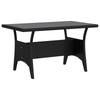 Outdoor Table Set 3 pcs Black Poly Rattan