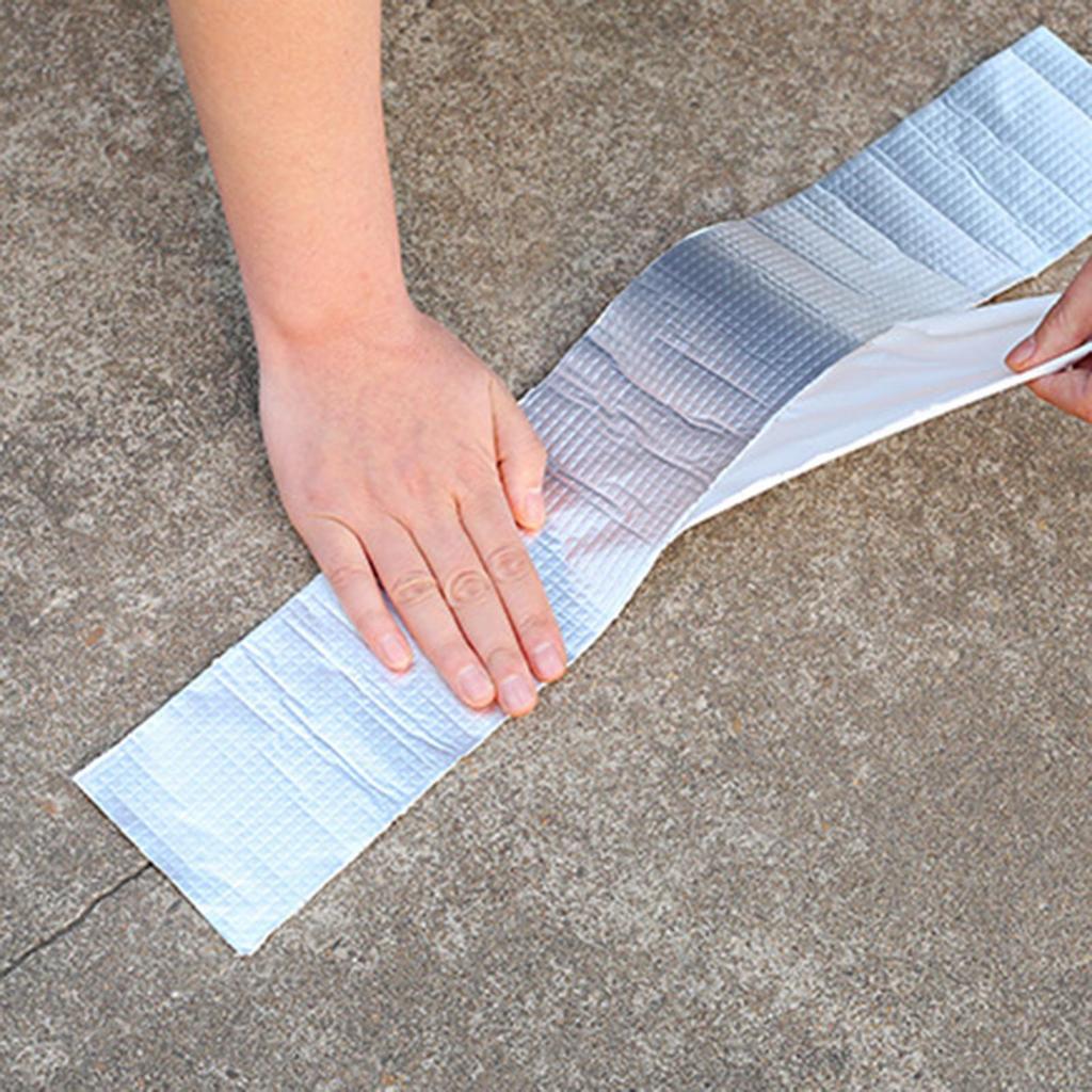 Water Proof Tape Waterproof Aluminum Foil Bandages Leak Fixing Rubber Repair Tape For RV Window Door Bathroom Pipe Roof Duct Car