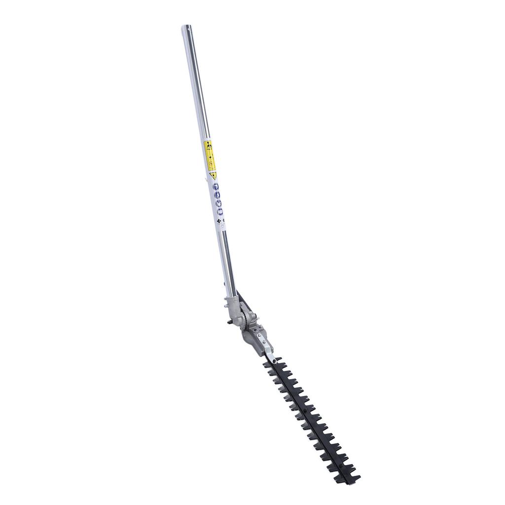 Hedge Trimmer Head High Efficiency Multifunctional   Hedge Trimmer Attachment with Extension Pole for Mowing Grass