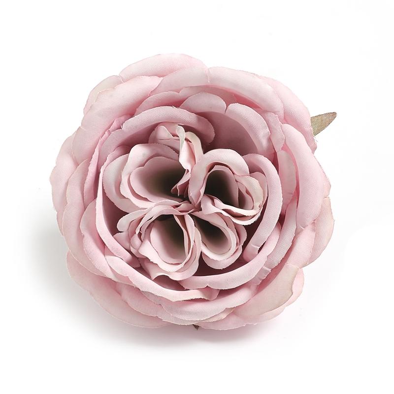 

1/2/5Pcs Silk Retro Rose Heads Artificial Flower Decor Wedding Bridal Hairdress Home Party Decoration Fake Flower Wall Accessory 1Pcs