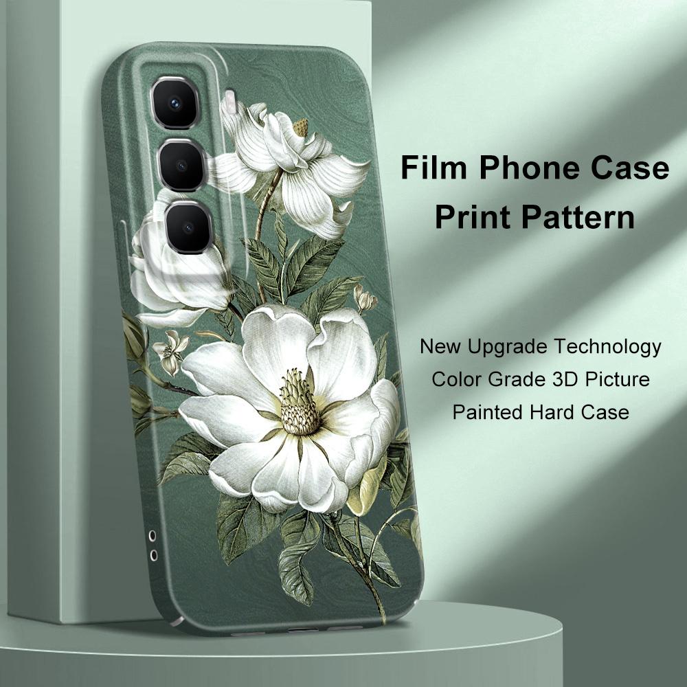 Gorgeous Magnolia Phone Case For Infinix Hot 60 60I 40 30I 12 10 Note 50 30 Pro Plus Play 4G 5G Film Hard Cover