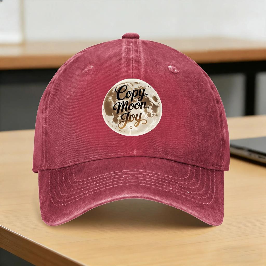 Washed Baseball Cap Copy Moon Joy Artemis II Spring Hip Hop Hats For Unisex Unisex Casual Outdoor Gym Sun Baseball Caps