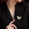 Elegant Pearl Butterfly Brooch Corsage for Clothing and Sweaters