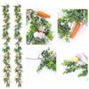 Artificial Easter Egg Garland with Egg Carrot Wreath Creative Spring Vine Flower  Easter Decoration