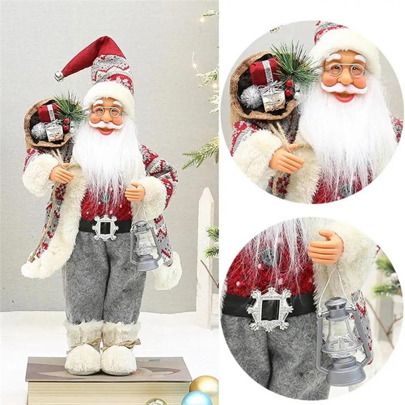 Santa Claus Figurines Santa Claus Standing Santa Claus Figurine With Bag 18 Inches Holiday Decoration Santa Claus