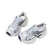 Leather mesh dad shoes women's 2025 summer new small 6cm height increase thick sole breathable casual sports shoes
