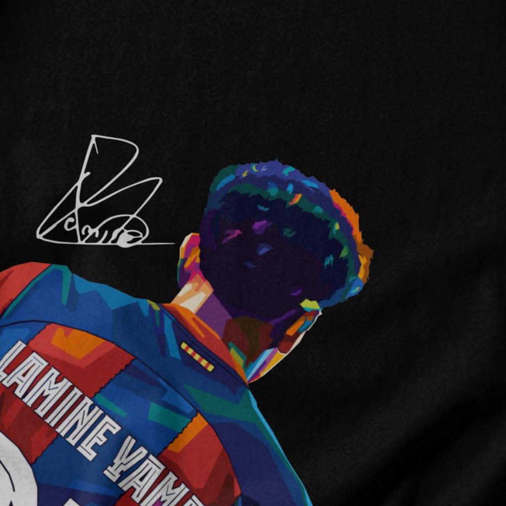 Men T Shirt Lamine Yamal Awesome Summer Y2K Graphic Crewneck Unisex Clothing T Shirts
