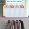 Dust Proof Garment Protector Cover Bag Hanging Garment Bag with Side Opening Zipper Moisture Proof Vacuum Bag for Coat Jacket