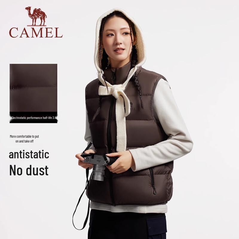 Camel Unisex Outdoor Down Puffer Vest