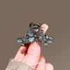Neue glasierte Schmetterling Strass Kleine Haarklammer Damen Pony Oberer Clip Halboffene Frisur Haifischklemme Elegante Tägliche Haaraccessoires