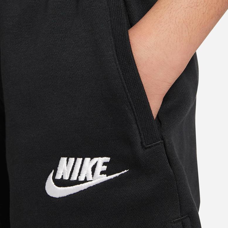 Nike Logo Print Drawstring Sports Shorts Kids Bottoms Black DA1405-010