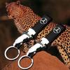 Liga de Zinco para Anéis de Chaveiro de Carro com Cabeça de Leopardo para Mercedes Benz W212 W220 W205 ML CLK CLA GLB GLC W203 W204 W205 W210 W124