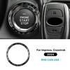 Carbon Fiber Push Start Button Cover Trim for Subaru Levorg 2024-2026 Glossy Interior Decoration