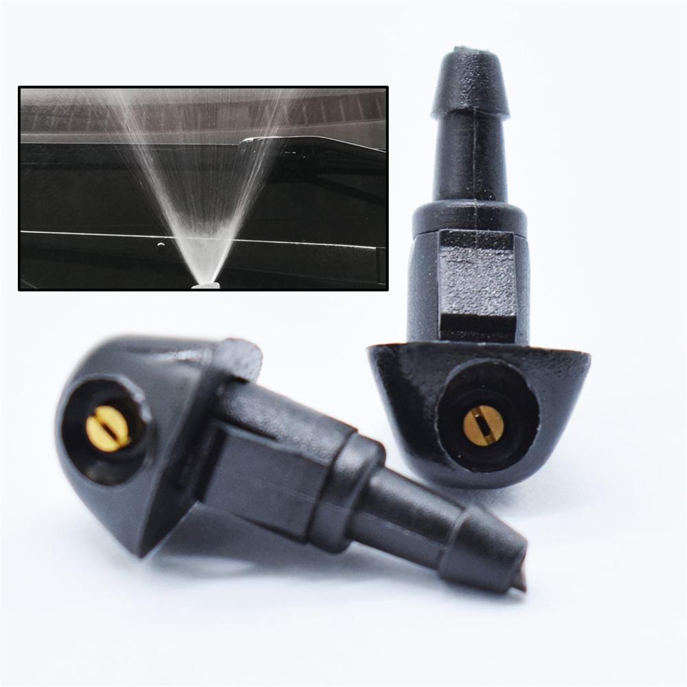 2Pcs 76810-SEA-A01 Front Windshield Wiper Water Spray Jet For Honda Civic Fit Jazz CR-V Accord Prelude Shuttle Washer Nozzles