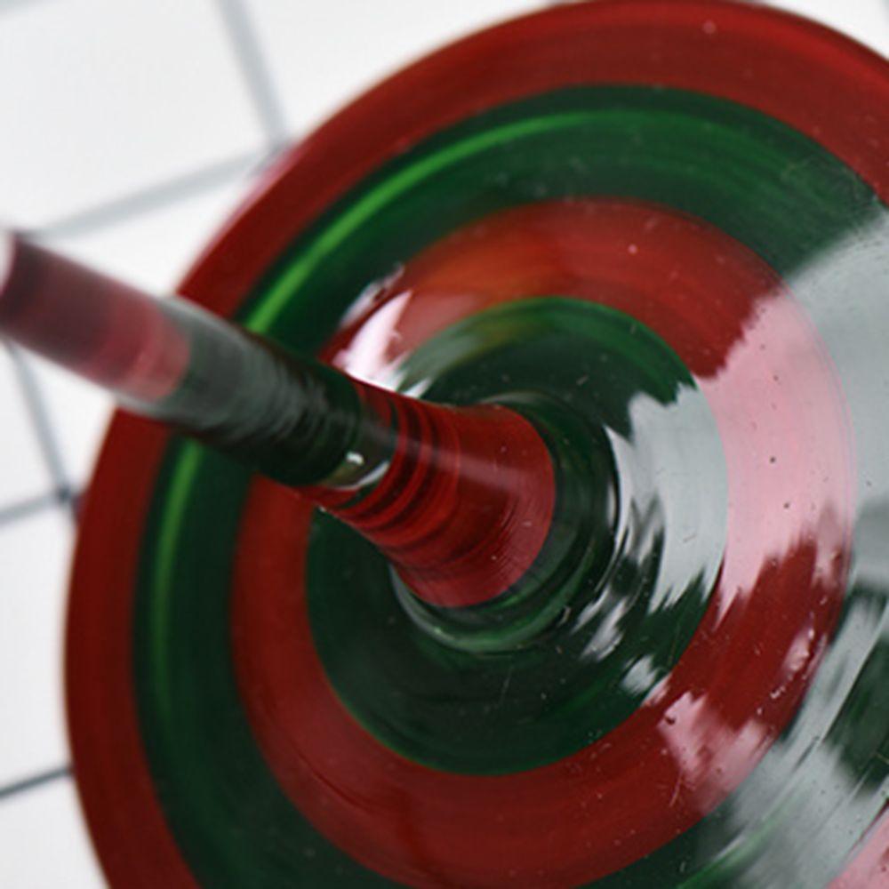 Transparent Christmas Theme Glass Goblet Santa Claus Snowman Pattern Wine Cups Family Dinner