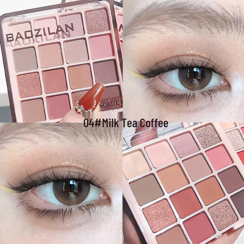 Versatile Multi-Color Eyeshadow Palette: Contour, Highlight & Matte Shimmer Earth Tones