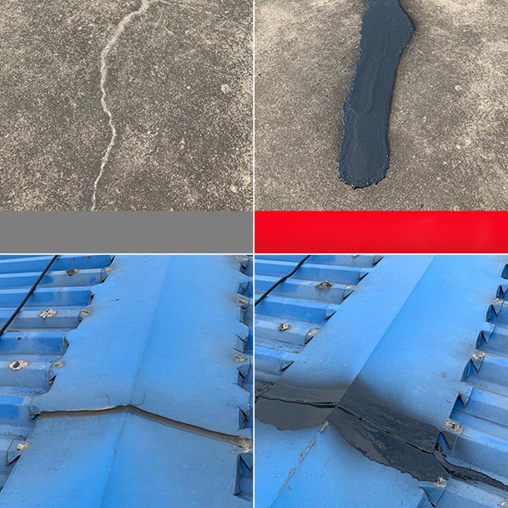 Uszczelniacz w sprayu Wodoodporny Szczelny Naprawa Pęknięć Dachowych Materiał Klej Polietylenowy 1000ML Czarny