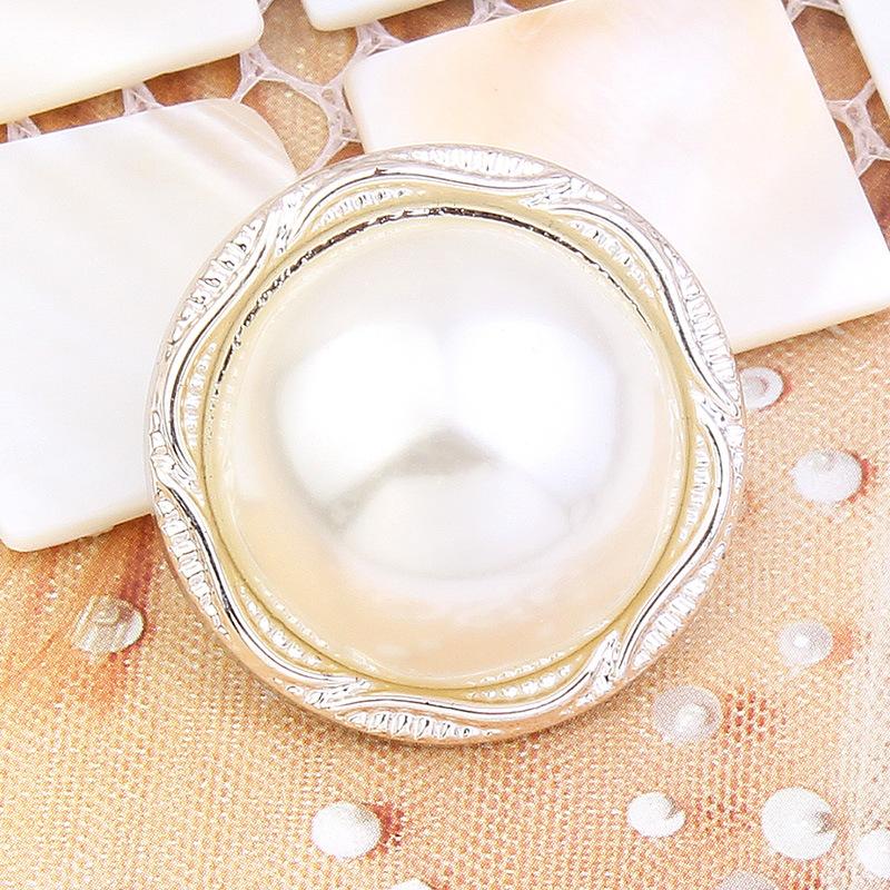 10Pcs Pearl Buttons Pajamas Coats Sweaters Women'S Round Versatile High-End Decorative Buttons Daquan Clothes Accessories