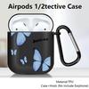 Case For Airpods Pro3 Pro 4 Pro2 2 1 3 Earphone Cases Cover Red Blue Butterfly