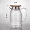 Beverage Pitcher Cold Carafe with Handle Afternoon Tea Transparent Cafe