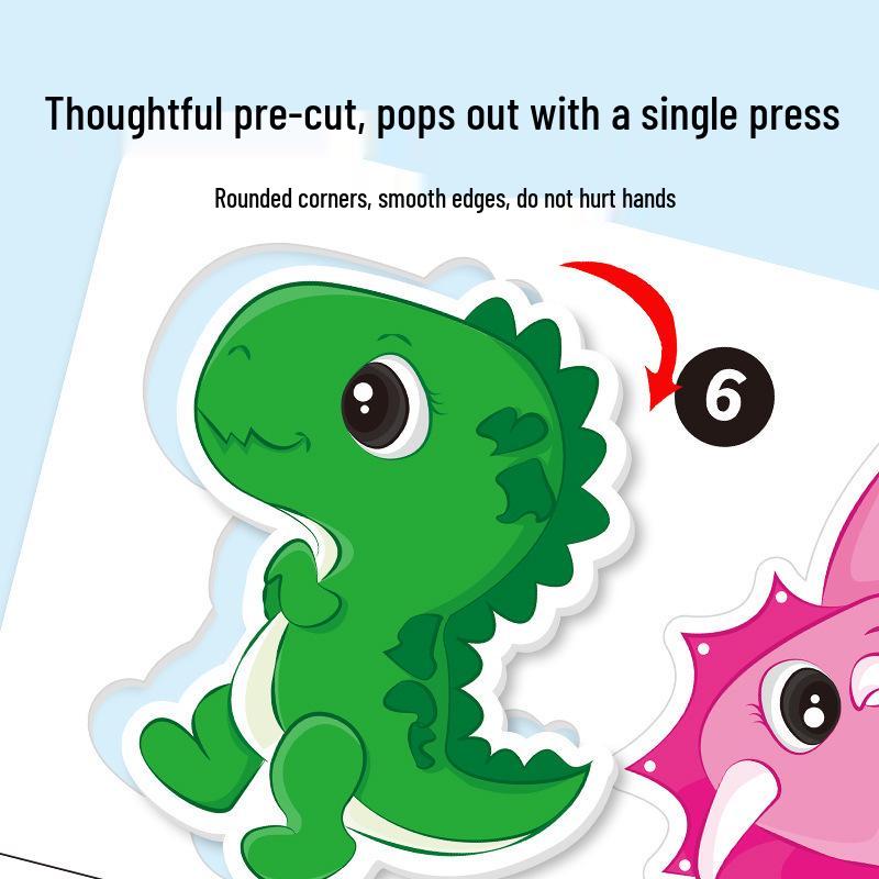 Handmade Quiet Book: Early Education Sticker & Tear-off Cloth Toy for Toddlers