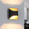 Applique murale d'intérieur - NETTLIFE - G9 - Noir et doré - Métal - 12x10x7.5cm