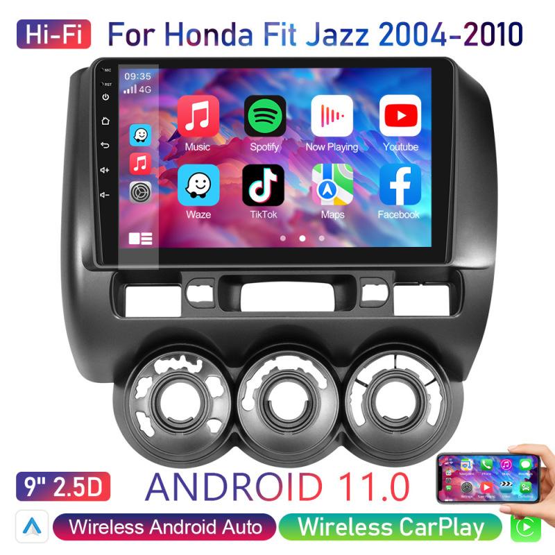 

Подходит для Honda Fit Right Titanium 04-10, большой экран, Carplay, Android-навигация, встроенное обратное изображение