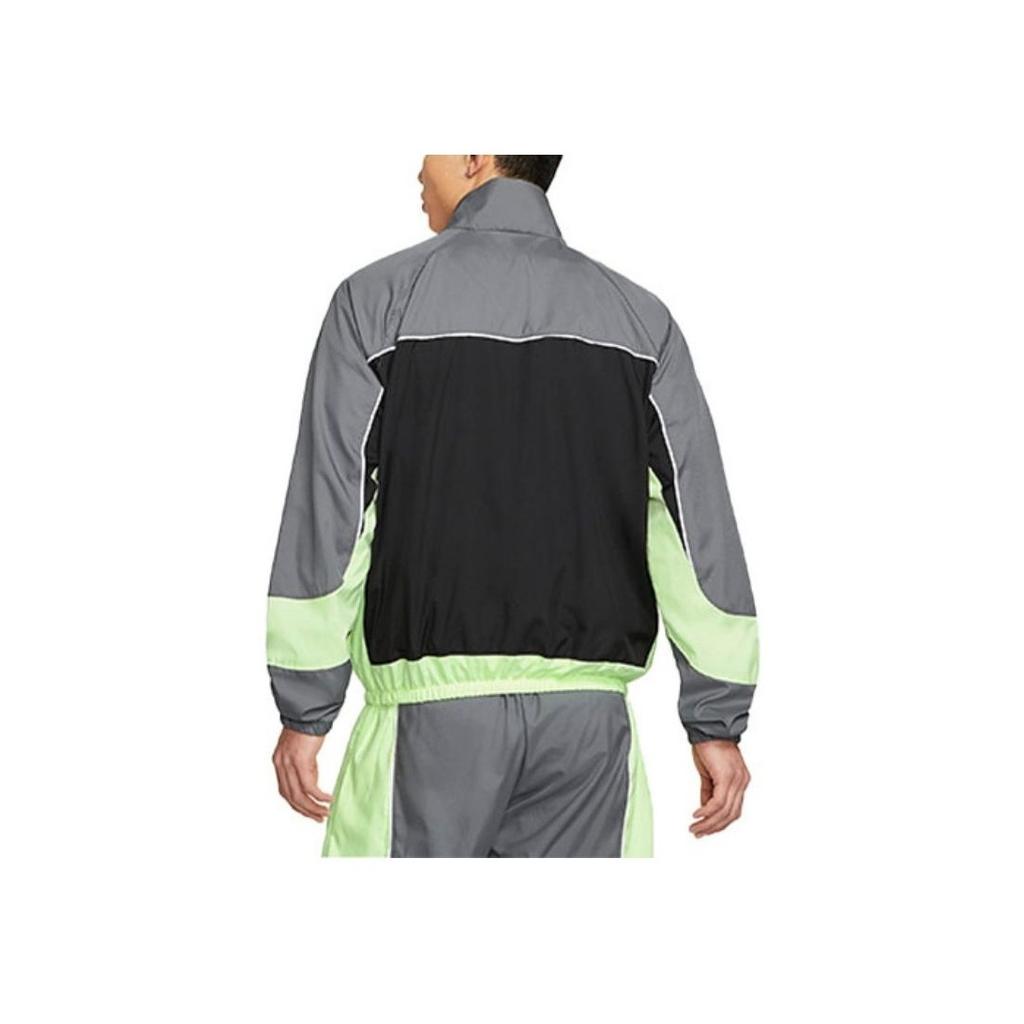 Nike Throwback Woven Basketball Jacket With Stand Collar Men Outerwear Multicolor CV1932-084