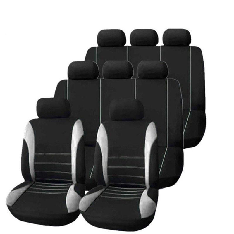 1 Sitz/2 Sitze/5 Sitze/7 Sitze/8 Sitze Luxus Universal Komplettset Autositzbezüge Sitzdekoration Rücksitzbezug Vorne Autokissen Schutzhülle