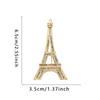 Vergoldete/Versilberte Eiffelturm Brosche Strass Brosche Kleidung Dekorative Schmuck Accessoires