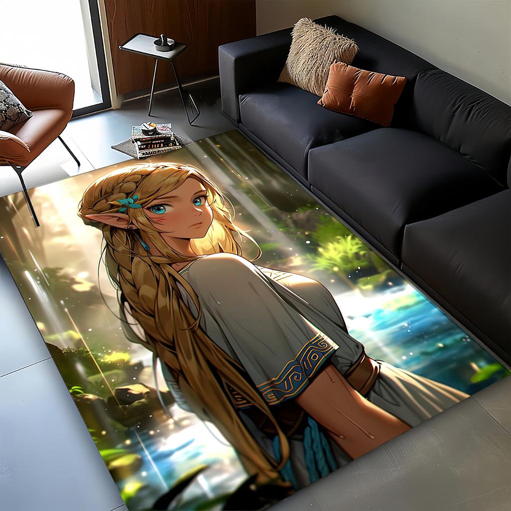 3D Zeld Classic Game Carpet Rug for Living Room Bedroom Home Sofa Decoration,kids Play Non-slip Floor Mat Christmas Gift