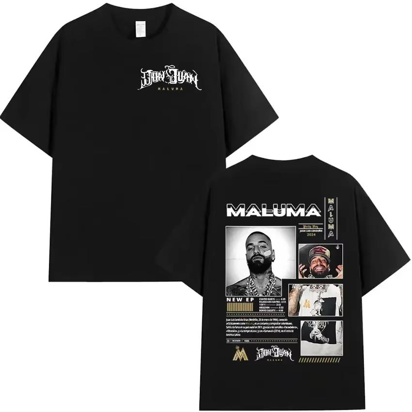 Rapper MALUMA 2026 Album Grafik T-Shirt Herren Damen Hip Hop Retro Stil Kurzarm T-Shirt Mode T-Shirts Streetwear