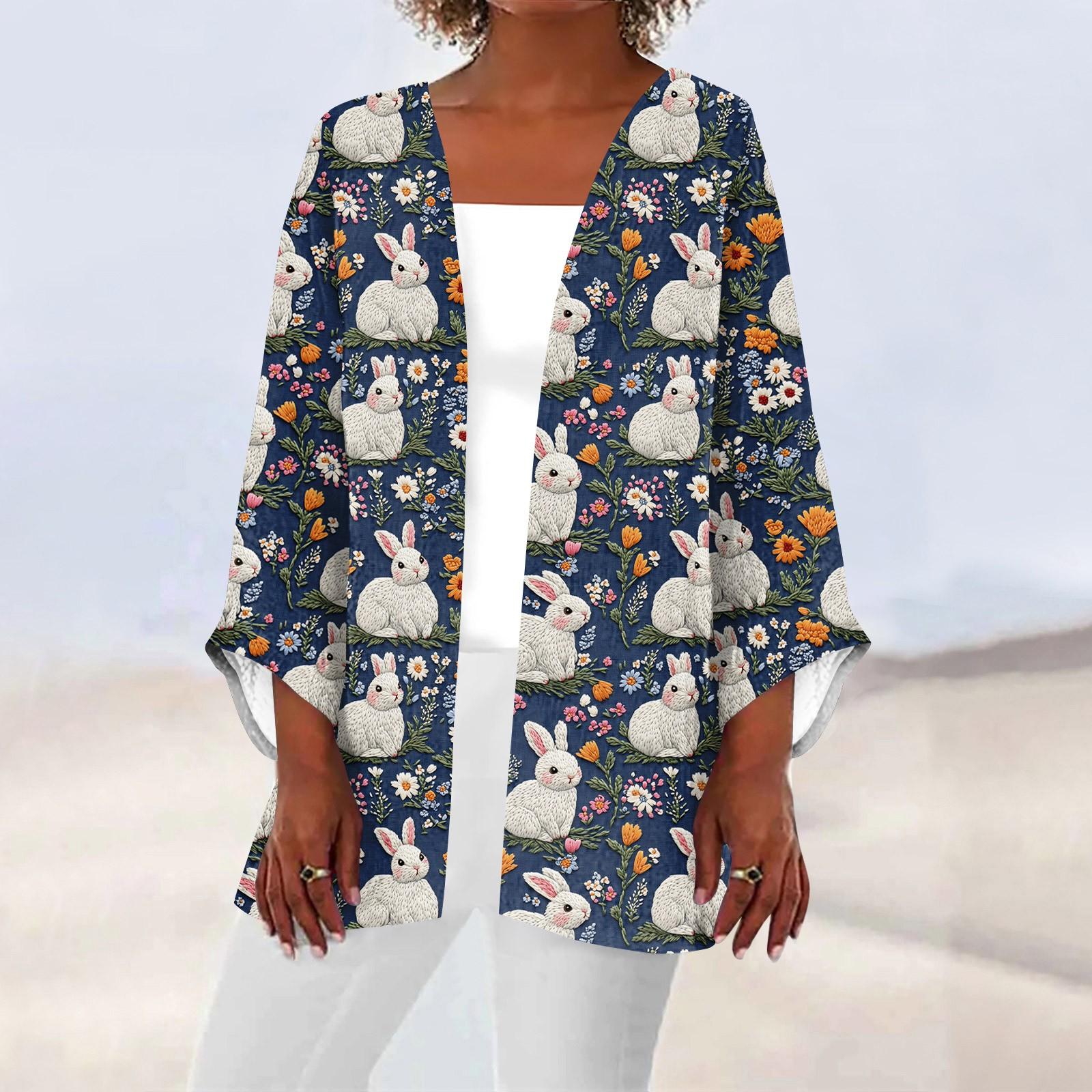 

Женская повседневная и модная легкая куртка средней длины с принтом, кардиган, кардиган XXL