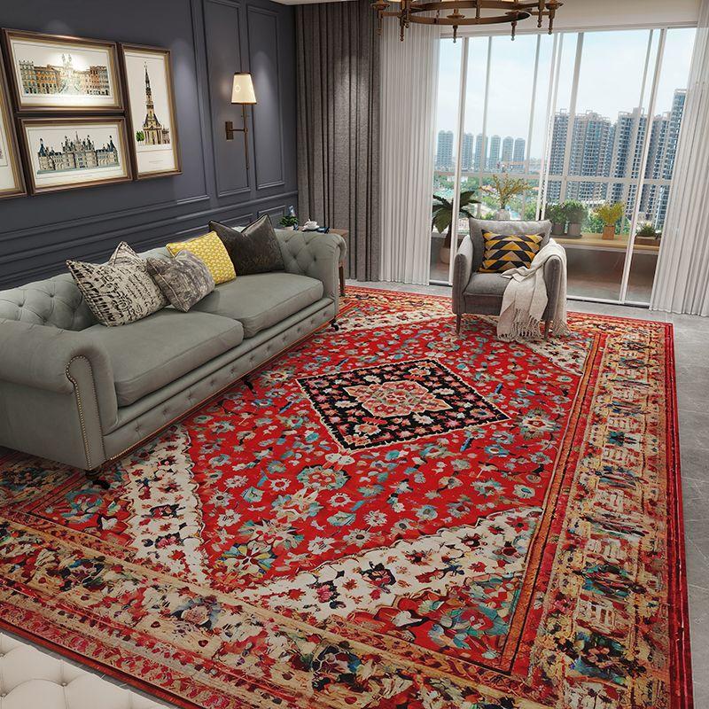 Retro Persischer Stil Heimdekoration Luxusteppich Wohnzimmer Rutschfest Große Größe Raumdekor Lounge Teppich Waschbar Eingangstür Matte