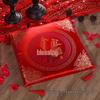 Red Chinese Style Festive Kneeling Cushion - Square Seat for Bay Window and Wedding Decor, with Free Shipping