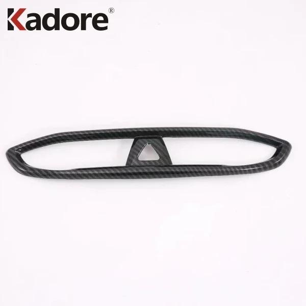 For Hyundai Santa Fe    Carbon Fiber Car Front Center Air Condition Vent Outlet Cover Trim Interior Accessories