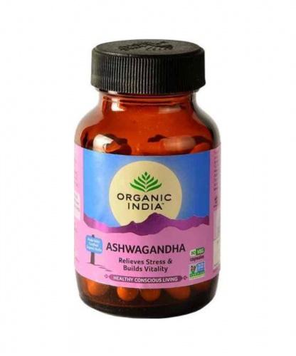 

Ашвагандха (60 кап, 400 мг), Ashwagandha, Organic India