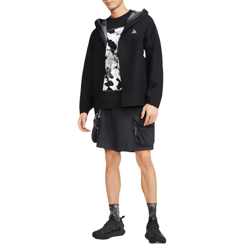 Nike Jachetă de ploaie ACG Storm-Fit Cascade Negru Bărbați Streetwear DV9415-010