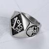 Punk Cool 316L Roestvrij Staal Biker Schedel Ring voor Mannen Zwart Zilver Motorfiets Band Feest Sieraden