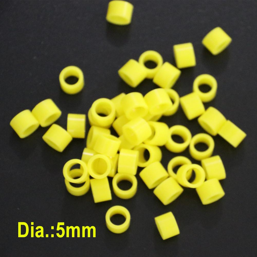 

Автоклавируемые стоматологические универсальные силиконовые кольца с цветовым кодом, разноцветные кольца для наконечников или инструментов (Диаметр 7 мм/5 мм) 100pcs Yellow 5mm